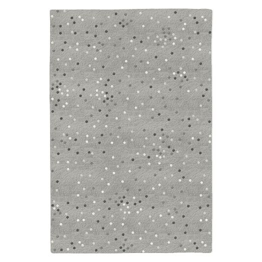 Dots Special Order Wool Rug - 6'x9' - Platinum - Image 0