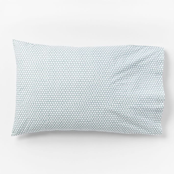 Dot Sheet Set King Pillowcase, Light Pool (Set Of 2) - Image 0