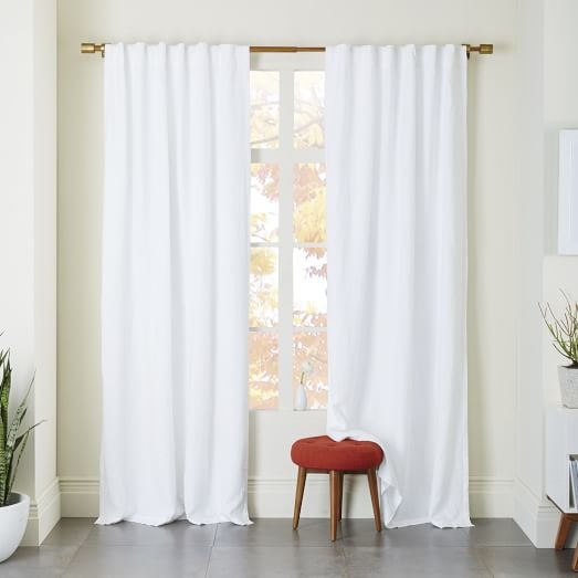 Belgian Linen Curtain - Unlined, 124"L - Image 0