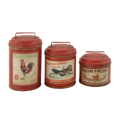 3 Piece Attractive Decorative Canister Set - Image 0