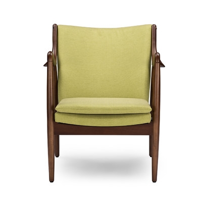 Baxton Studio Shakespeare Mid-Century Upholstered Leisure Arm Chair - Image 0