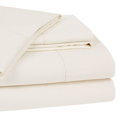Dearmond 400 Thread Count 100% Cotton Sheet Set - King - Ivory - Image 0