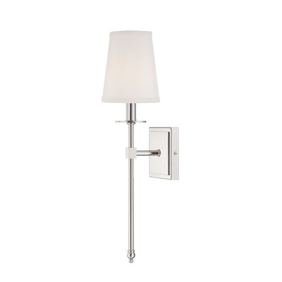 March 1 Light Wall Sconce - Polished Nickel - Image 0