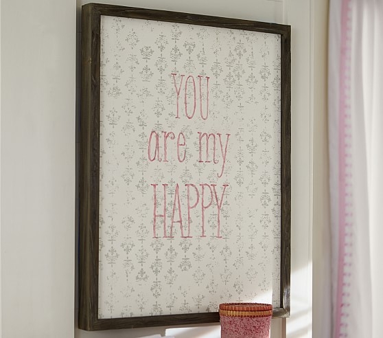 You Are My Happy Art, framed, 23.5" wide x 30" high x 2" thick - Image 0