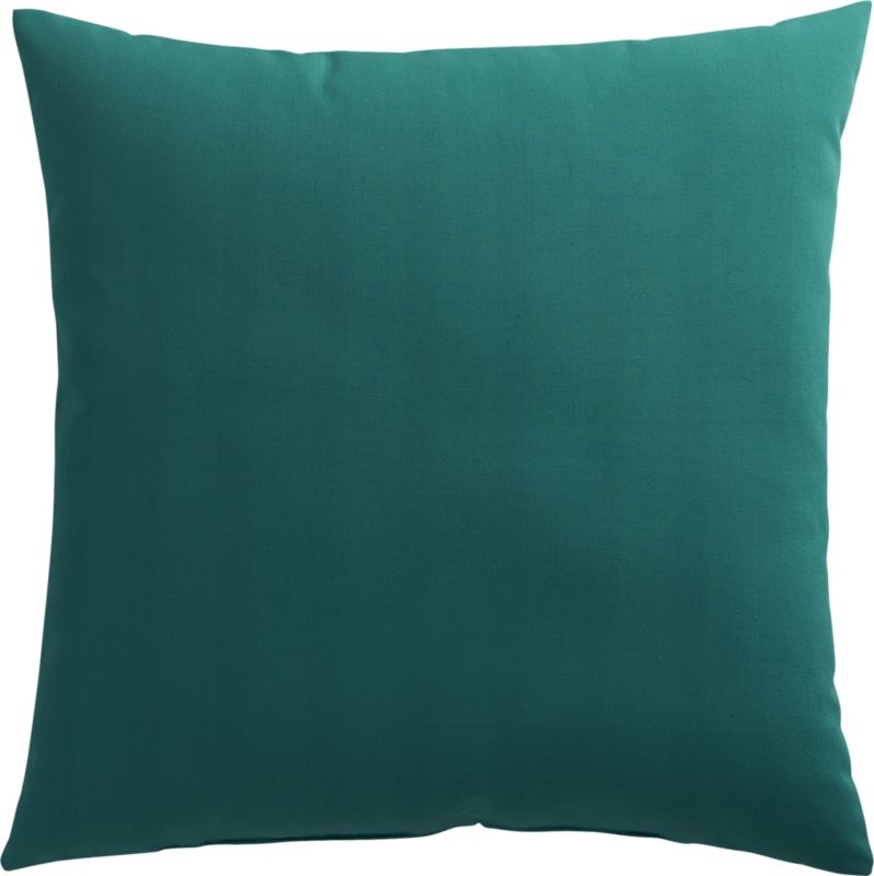Teal outdoor pillow - 20x20, With Insert - Image 0
