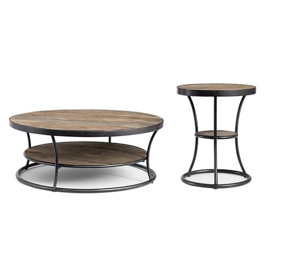 Bartlett Reclaimed Wood Coffee & 2 Side Table Set - Image 0