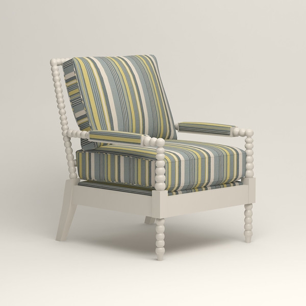 Henderson Chair - Theron Naval Stripe/Ivory - Image 0