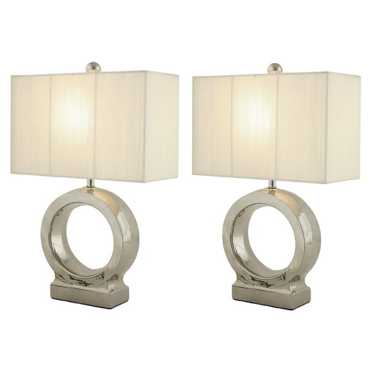 23" H Table Lamp with Rectangular Shade - Image 0