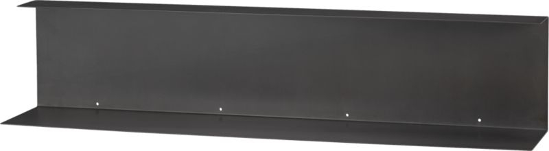 Bent metal black wall shelf - Image 0