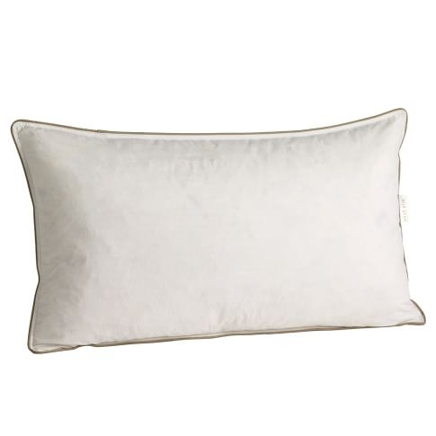 Decorative Pillow Insert â€“ 12â€x21â€, Feather - Image 1