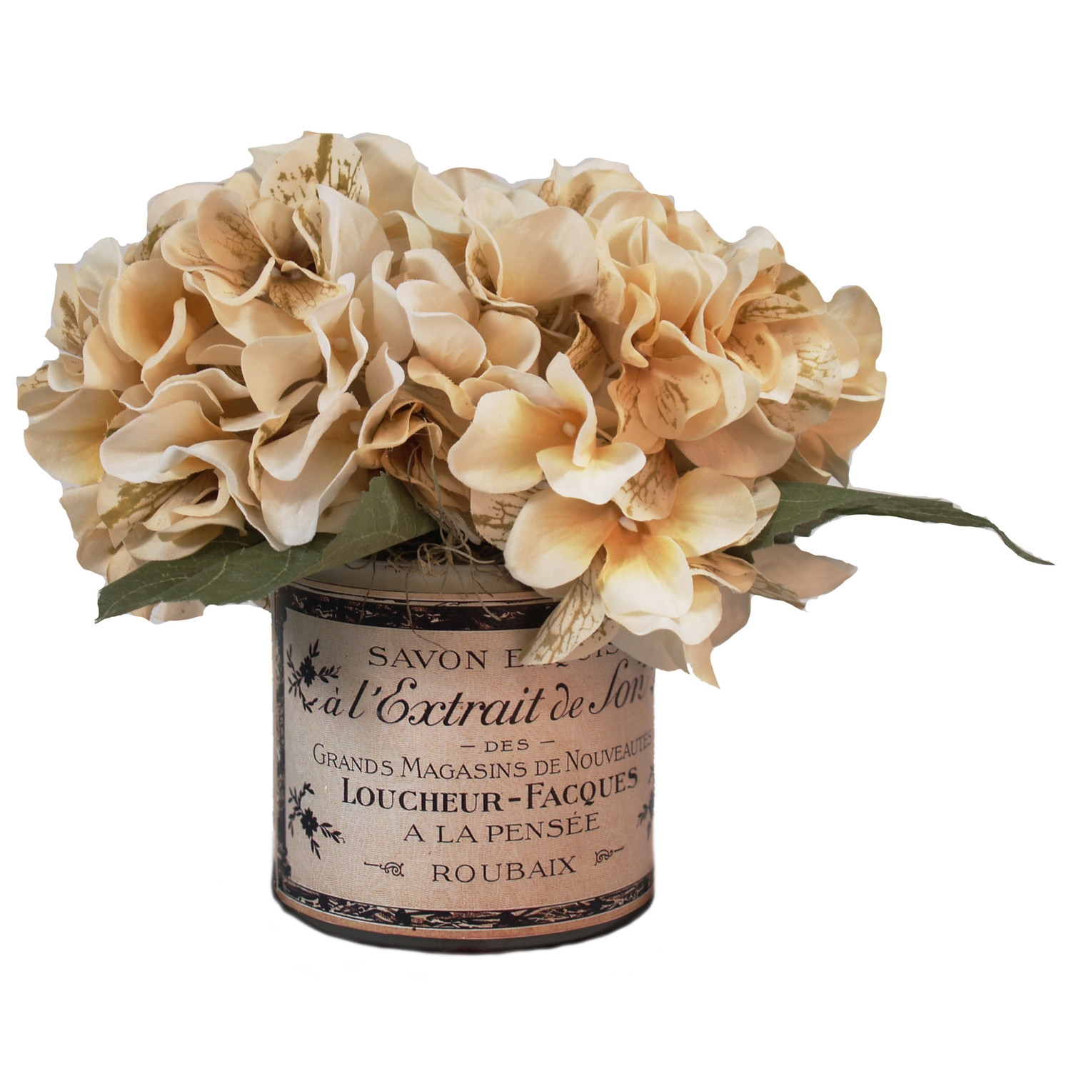 Cream Hydrangea in French Pot - Image 0