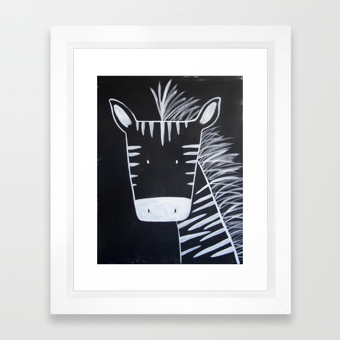 No. 0013 - Modern Kids and Nursery Art - The Zebra - Image 0