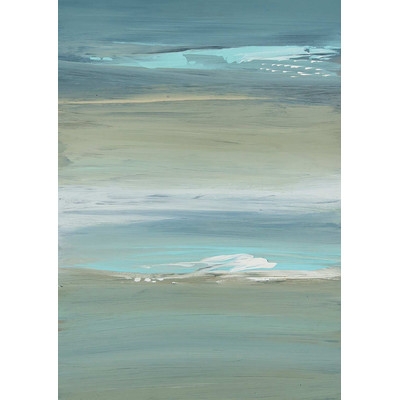 Enigmatic Ocean Painting Print on Wrapped Canvas - Image 0