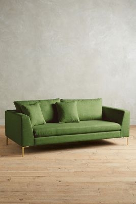 Linen Edlyn Sofa -Kelly green - Image 0