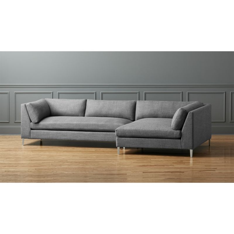 Decker 2-piece sectional sofa - Alpha Granite - Image 0