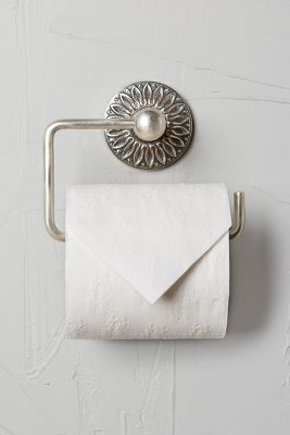 Floral Imprint Toilet Paper Holder - Image 0