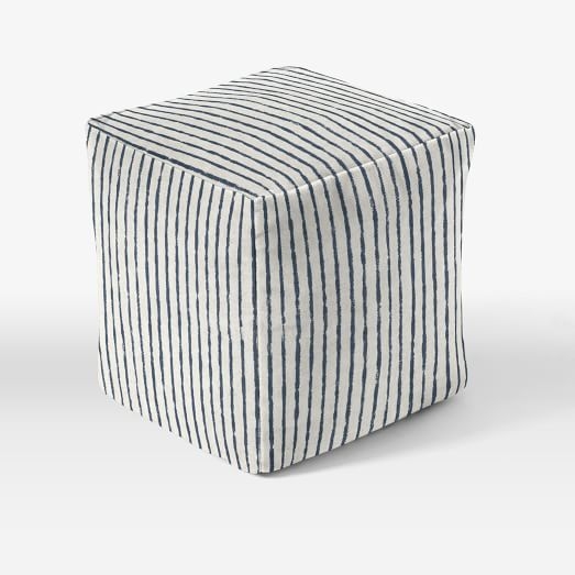 Special Order Pouf - 16"sq. - Cover + Insert - Regal Blue - Image 0