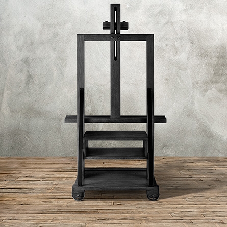 CATLIN EASEL MEDIA STAND IN WEATHERED BLACK - Image 0