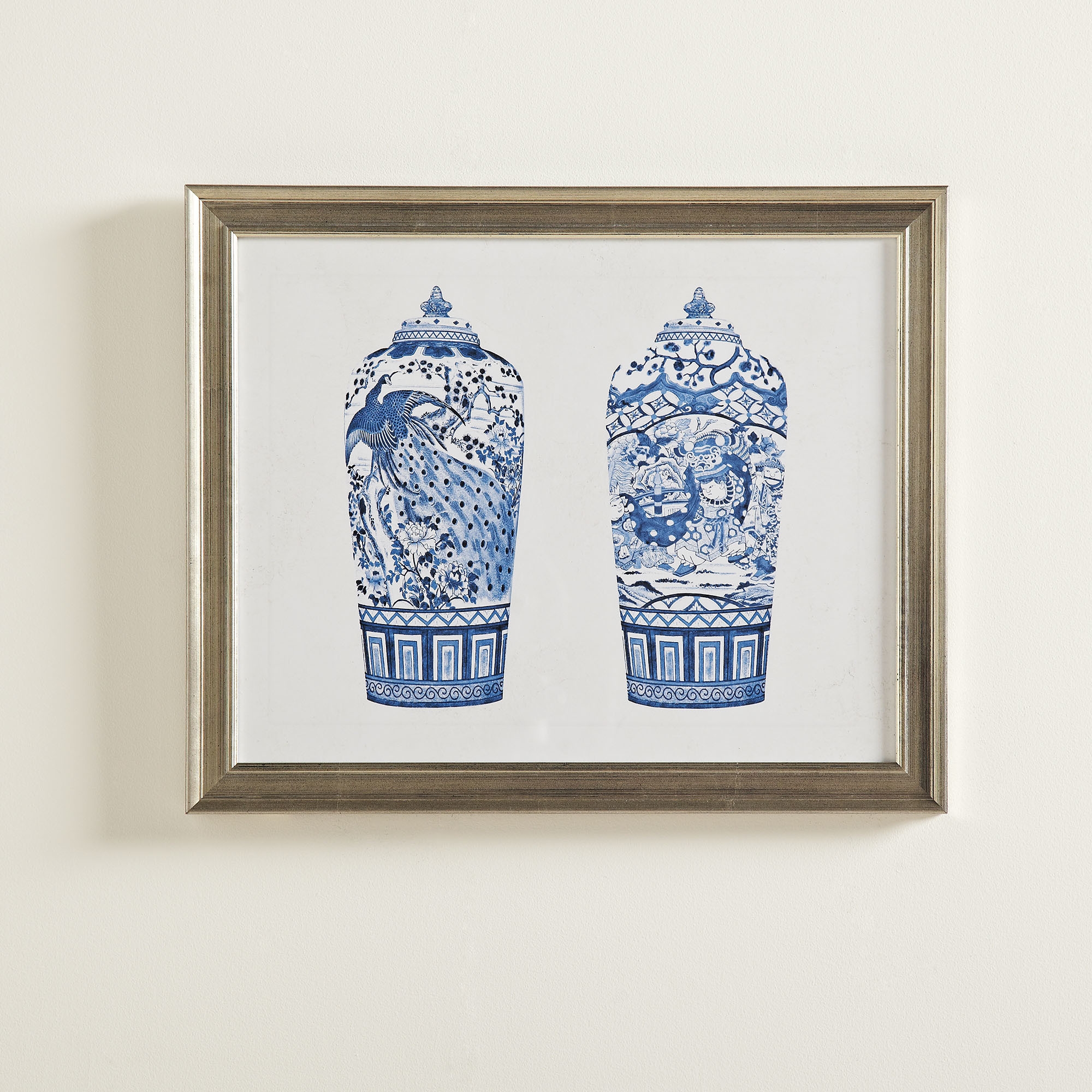 Porcelain Vase Duo Framed Painting Print 1 - Image 0