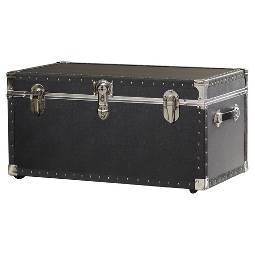 Newton Oversize Trunk with Wheels in Black - Image 0