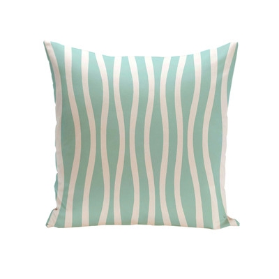 Wavy Stripe Down Throw Pillow- 20'' x 20''-Insert included - Image 0
