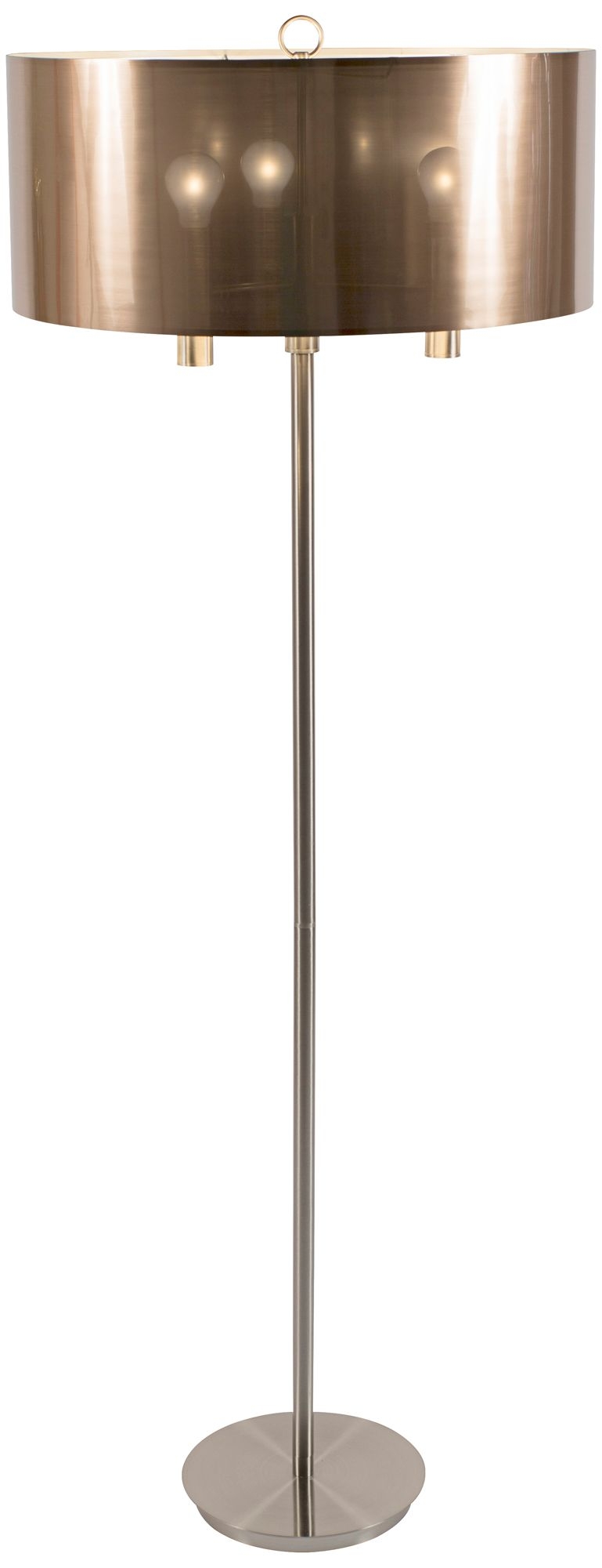 Walker Nickel with Copper Shade Floor Lamp - Image 0