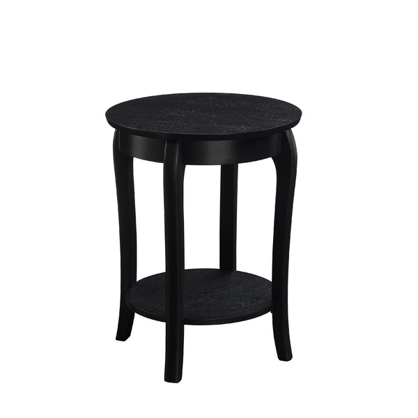 Alberts Round Side Table - Black - Image 0