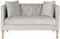 Sarah Tufted Settee With Pillows - Image 0