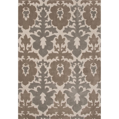 Devine Polyester Hand Tufted Taupe/Tan Area Rug-5"x 7'6" - Image 0