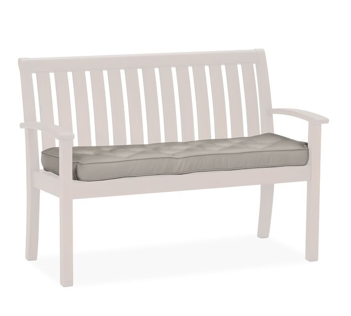Hampstead Painted Porch Bench CUSHION - GRAY - Image 0