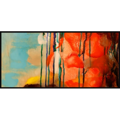 Abstract GiclÃ©e Painting Print - 21.65x45.28 - Framed - Image 0