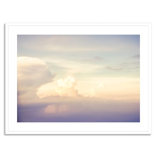 Minted for west elm - Flying with Clouds - 42"x32" - Framed(White) - Image 0