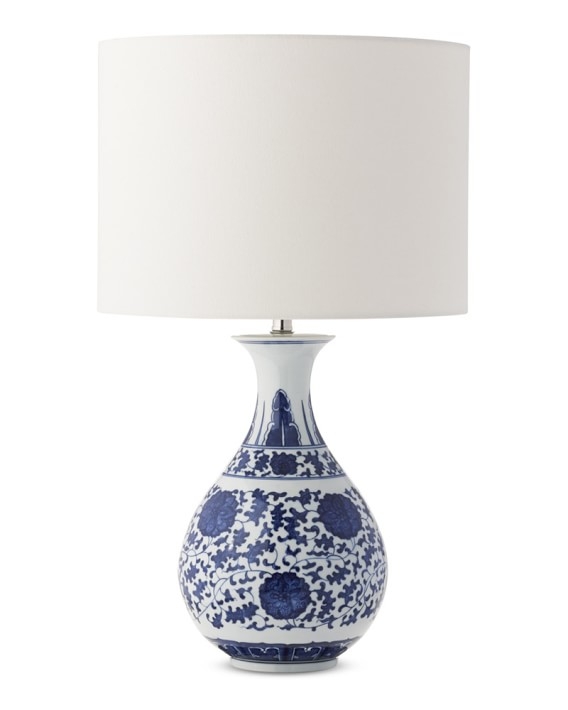 Flair Ginger Jar Table Lamp, Blue and White - Image 0