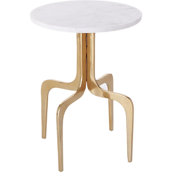 dorset marble side table - Image 0