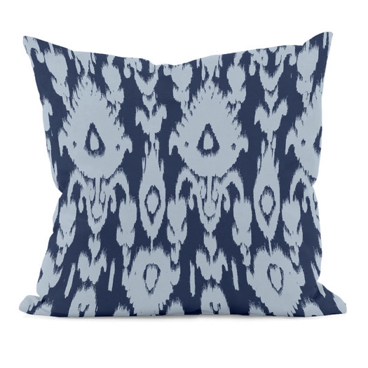 Ikat Decorative Throw Pillow - 16" - Faux down insert - Image 0