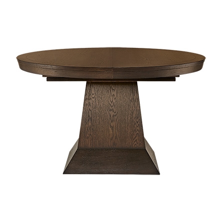 LEIGHTON 54" ROUND DINING TABLE IN BURNISHED BROWN - Image 0