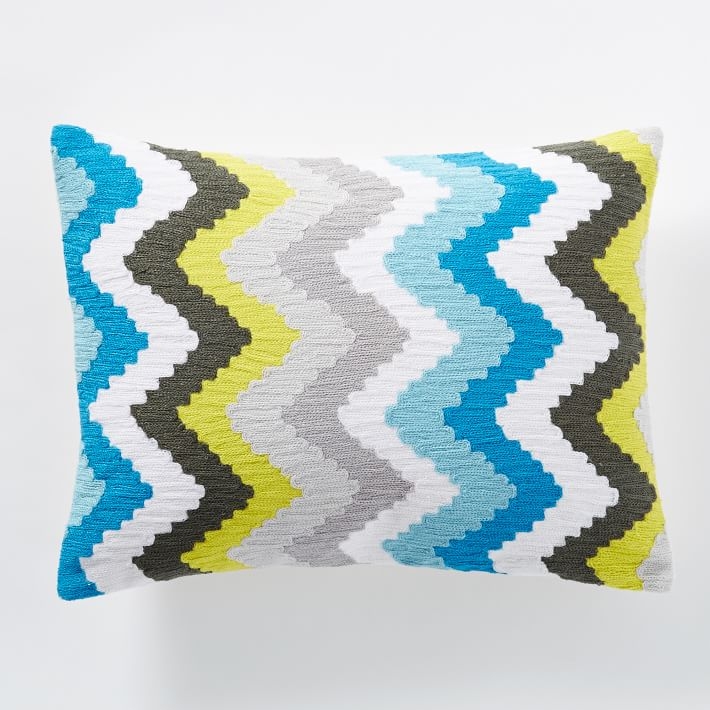 Coyuchi Crewel Deco Pillow Cover - 12"w x 16"l - Insert sold separately - Image 0