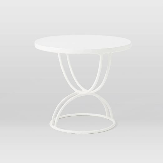 Disc Side Table-White - Image 0