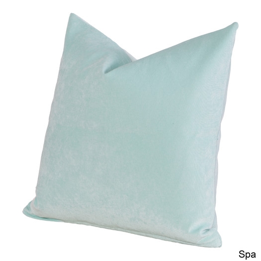 Embroidered Ellsworth Pillow - Spa- 17" Sq- Polyester/Polyfill insert - Image 0
