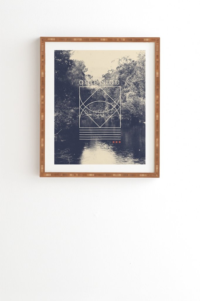 QUIETUDE Wall Art - 14â€ x 16.5â€, Bamboo Frame - Image 0