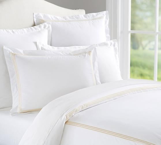GRAND EMBROIDERED 200-THREAD-COUNT DUVET COVER - Image 0