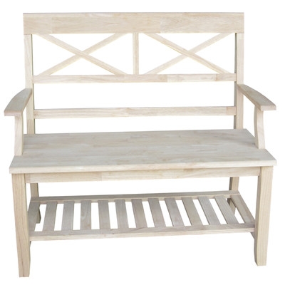 Wood Entryway Bench - Image 0