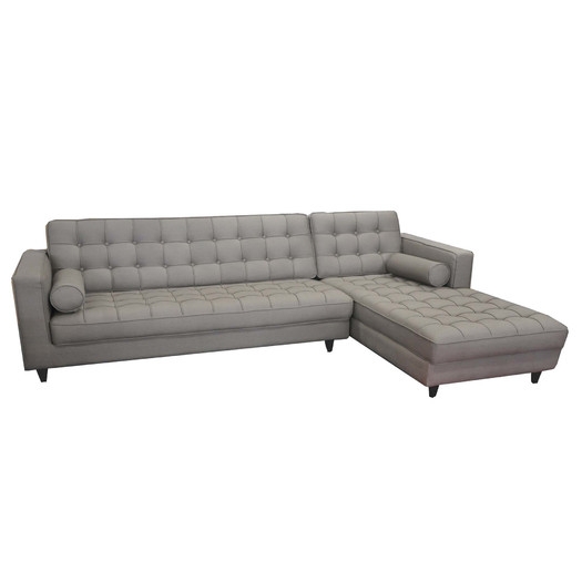 Romano Sectional - Light Grey, Right Arm - Image 0