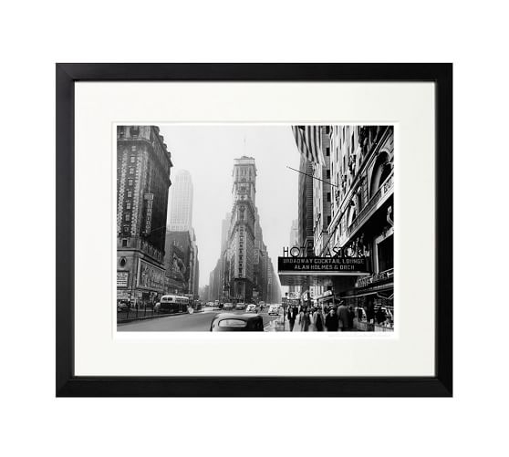 The New York Times Archive - Hotel Astor - 1945-20" X 17"-Framed - Image 0