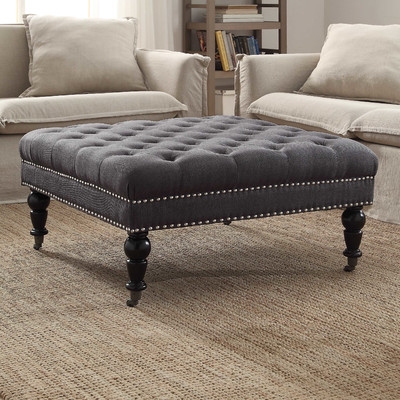 Isabelle Square Tufted Ottoman - Image 0