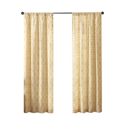 Greve Strand Curtain Single Panel - Yellow - 84" H x 42" W - Image 0