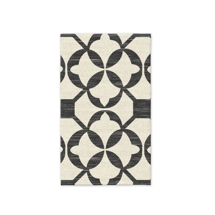 Tile Wool Kilim - Iron - 3'x5' - Image 0
