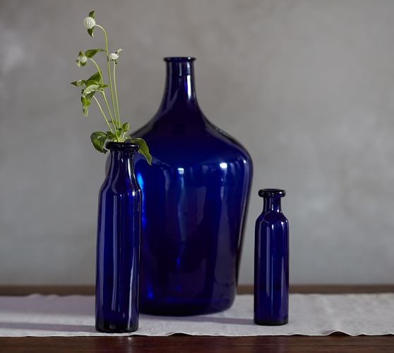Cobalt Vases - Rolled Lip, Medium Vase - Image 0