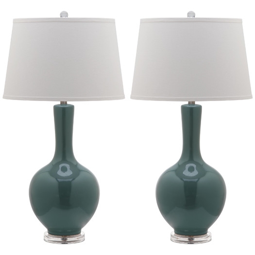 Blanche Gourd 32" H Table Lamp with Empire Shade - Image 0