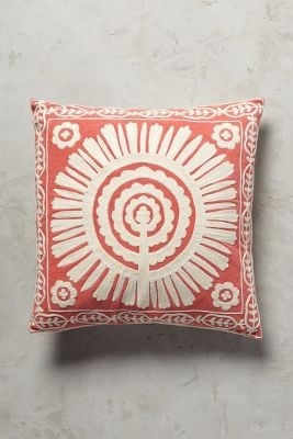 Full Sun Pillow - Coral  - 18"x18" - With Insert - Image 0